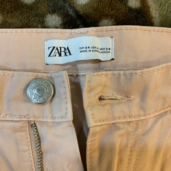 Zara Pink Cargo Pants - Picture 2 of 6